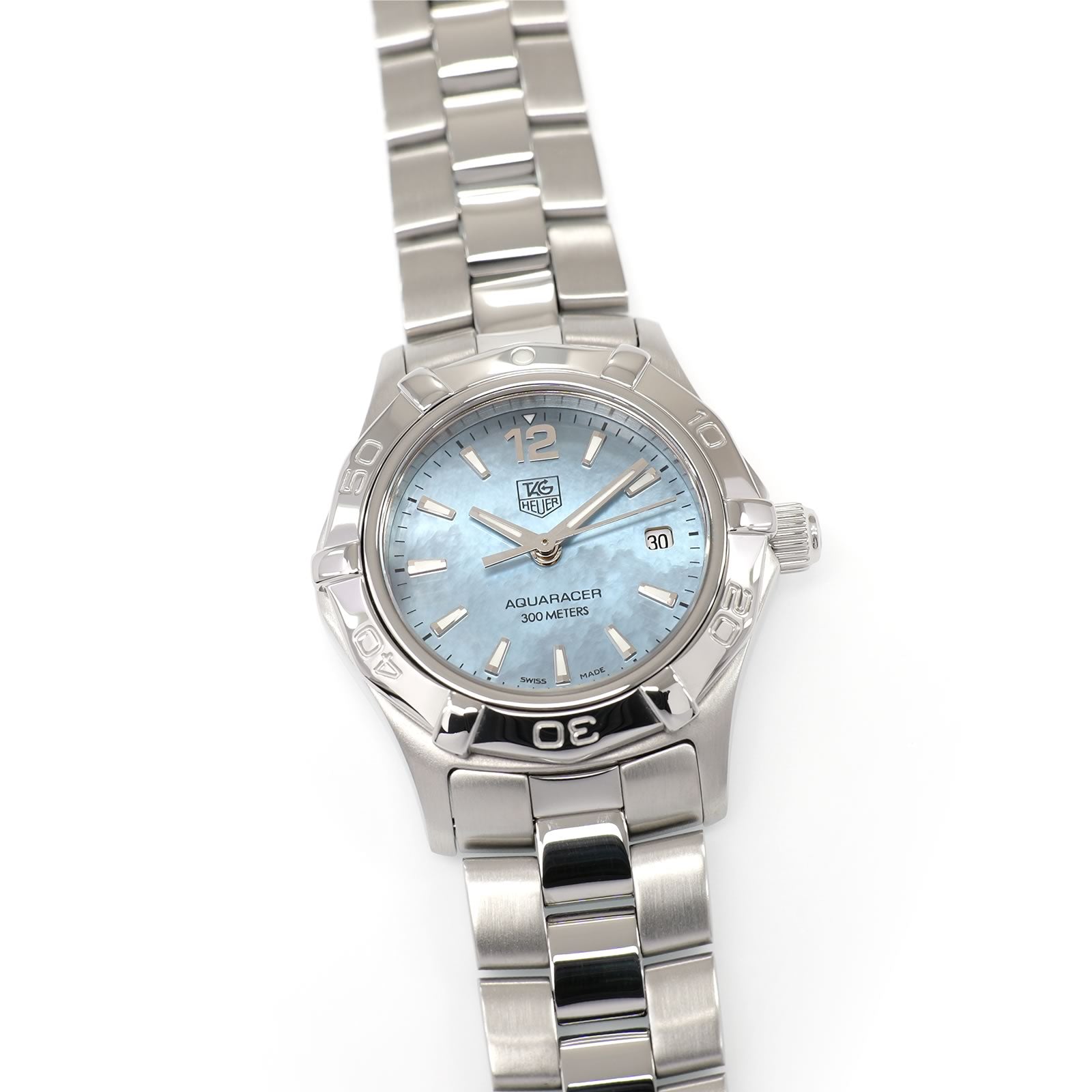 TAG Heuer Aquaracer WAF1417 Ladies 27mm Blue Mother of Pearl Dial WAF1417.BA0823
