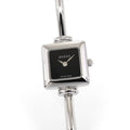 Gucci 1900L Ladies 19mm Black Dial Square Watch - Small Bangle 15.5cm - Quartz