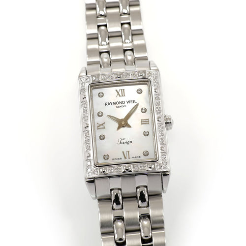 Raymond Weil Tango 5971 Ladies 18mm Mother of Pearl & 40 Diamonds 5971-STS-00995