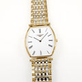 Longines La Grande Classique L4.705.2 Men's 30mm Tonneau Gold PVD White Dial