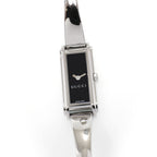 Gucci G-Line 109 Ladies 14mm Black Dial Bangle Watch YA109522 Rectangular