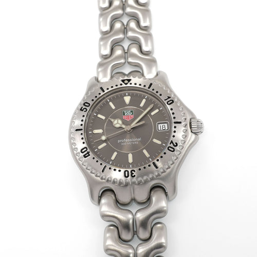 TAG Heuer SEL Grey Dial Men's Full Size 38mm Date Sports Elegance Link WG1113