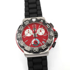 TAG Heuer Formula 1 CAC1112 Men's 41mm Red Chronograph CAC1112.BT0705 F1 Chrono