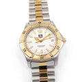 TAG Heuer 2000 WK1121 Men's 38mm White Dial Two Tone with 18k Gold WK1120.BB0314