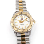 TAG Heuer 2000 WK1121 Men's 38mm White Dial Two Tone with 18k Gold WK1120.BB0314