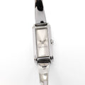 Gucci G-Line 109 Ladies 14mm Silver Rectangular Bangle YA109523 Stainless Steel