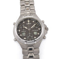 Tissot Titanium T670 Men's 39mm Grey Dial Alarm Chronograph 1/100th and Lap
