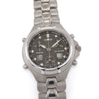 Tissot Titanium T670 Men's 39mm Grey Dial Alarm Chronograph 1/100th and Lap