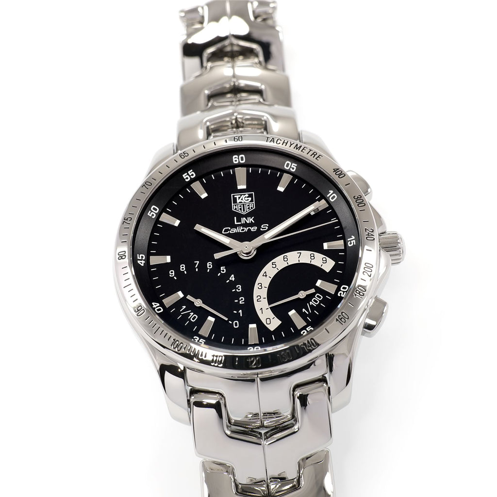 TAG Heuer Link Calibre S CJF7112 Men's 42mm Black Chronograph CJF7112.BA0596
