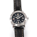 Breitling Colt 33 Ladies Black Dial A77387 Chronometer with Date on Leather