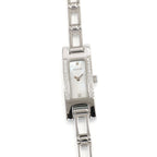 Gucci 3900L Ladies 12mm White Mother of Pearl Dial with 26 Diamonds Rectangular