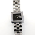 Gucci 3600 Ladies 23mm Black Dial Stainless Steel 3600L G Bezel Square