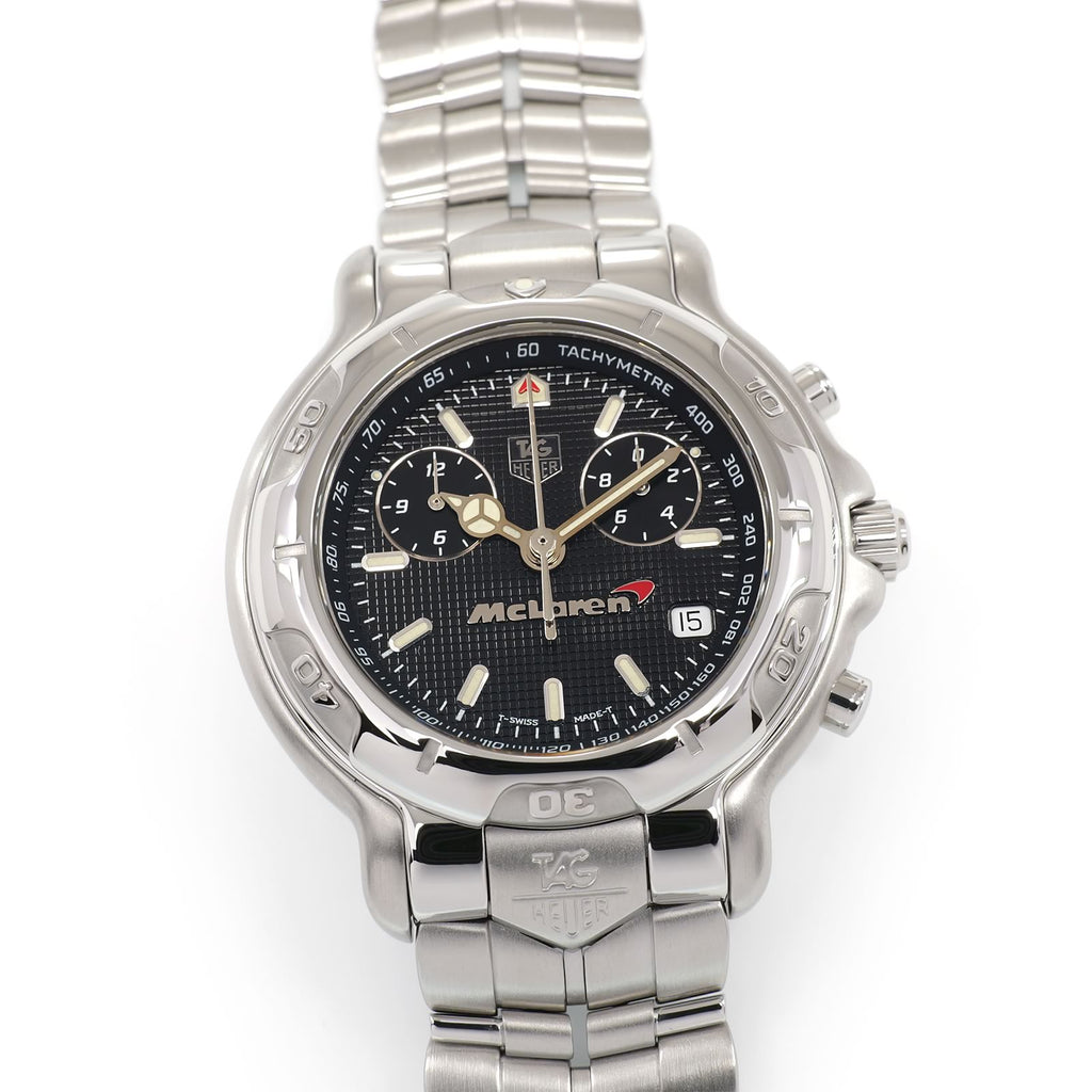 TAG Heuer 6000 Chronograph CH1117 Men's 40mm McLaren Limited Edition Black CH1117.BA0675