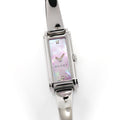 Gucci G-Line 109 Ladies 14mm Pink Mother of Pearl Diamonds YA109520 Rectangular