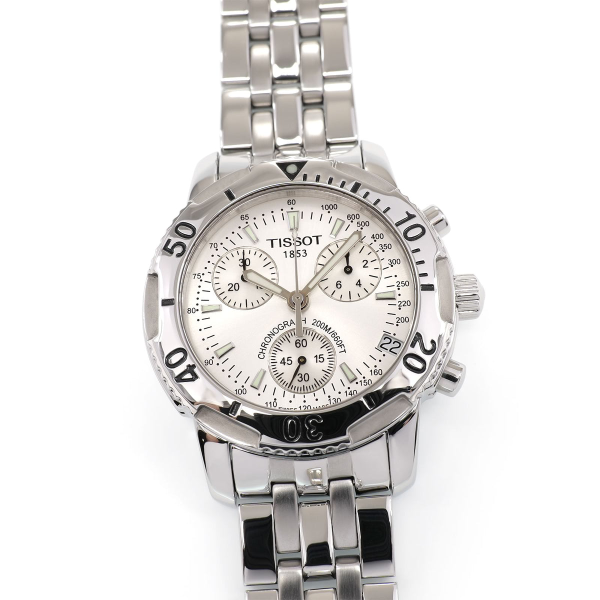 Tissot T-Sport PRS200 Men's 40mm Chronograph Silver Dial T362/462K T17.1.486.33A