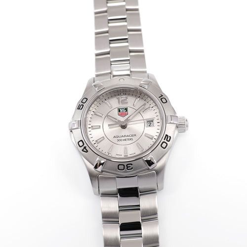 TAG Heuer Aquaracer WAF1412 Ladies 27mm Silver Sunburst Dial WAF1412.BA0823