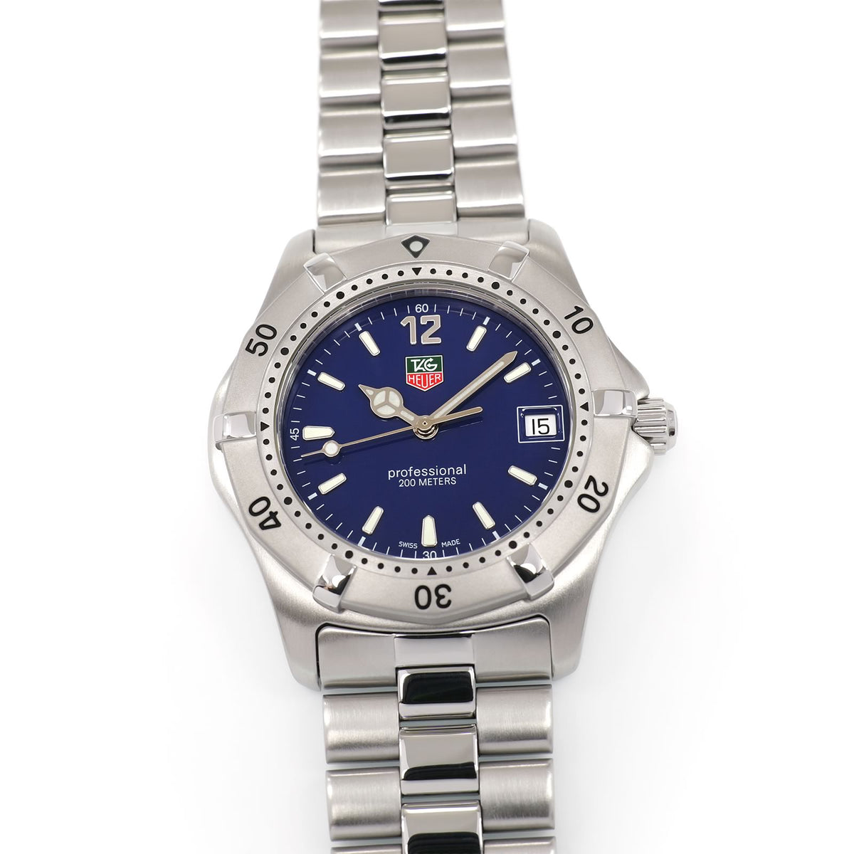 TAG Heuer 2000 WK1113-1 Men's 38mm Blue Dial Classic Professional WK1113.BA0311