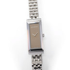Gucci G-Frame YA127501 Ladies 14mm Mirror Dial Rectangular 127.5 Steel Bracelet