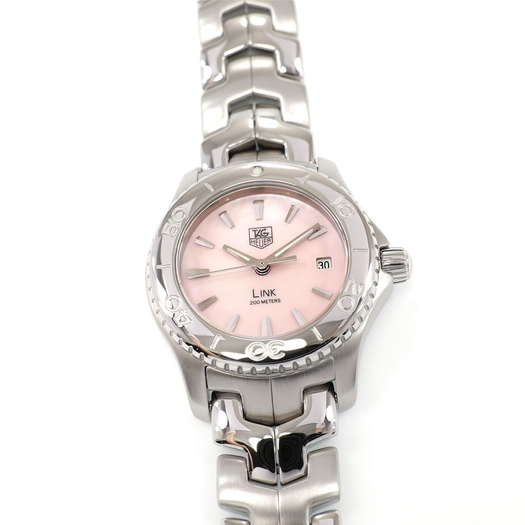 TAG Heuer Link WJ1315-1 Ladies 27mm Pink Mother of Pearl Dial WJ1315.BA0573