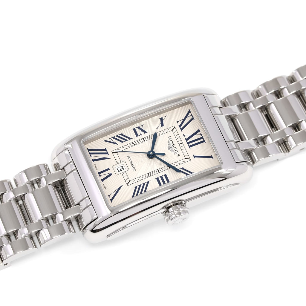 Longines DolceVita Silver Automatic Rectangular Roman Numeral L5.757.4.71.6