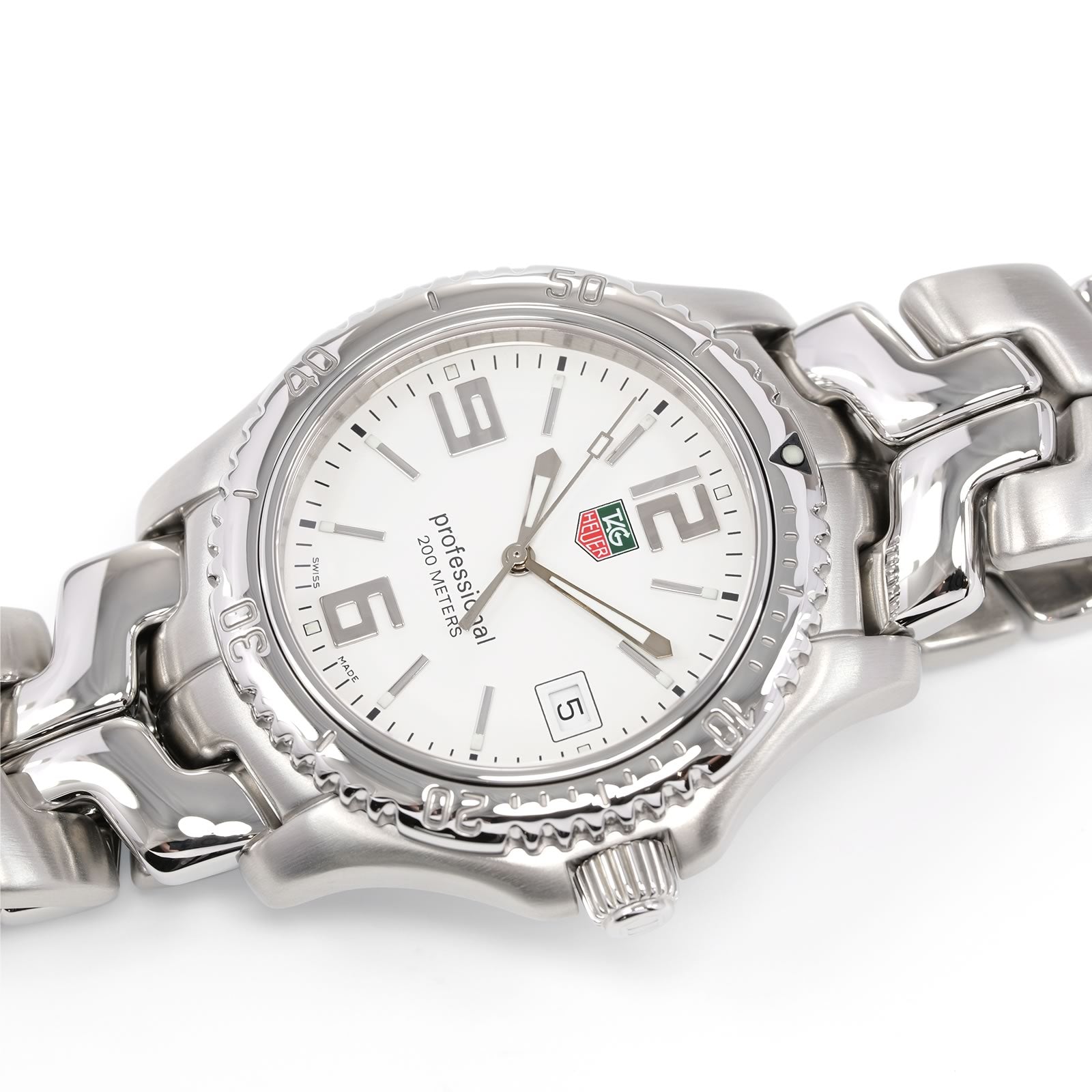 TAG Heuer Link White Dial Full Size Quarter Arabic dial watch WT1114.BA0551