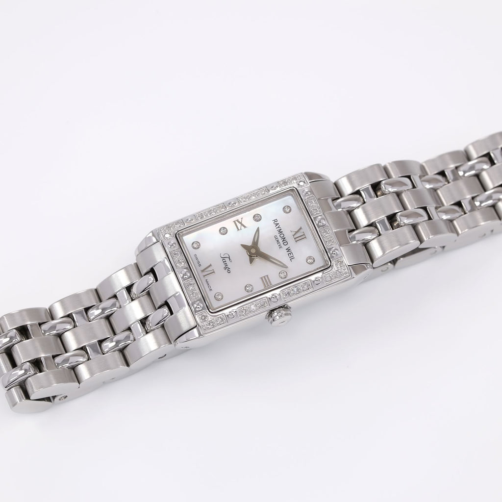Raymond Weil Tango Ladies White Mother of Pearl & 40 Diamonds 5971-STS-00995