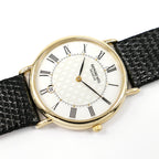 Raymond Weil Vintage 18k Gold Plated White Chequered Dial 9124-2