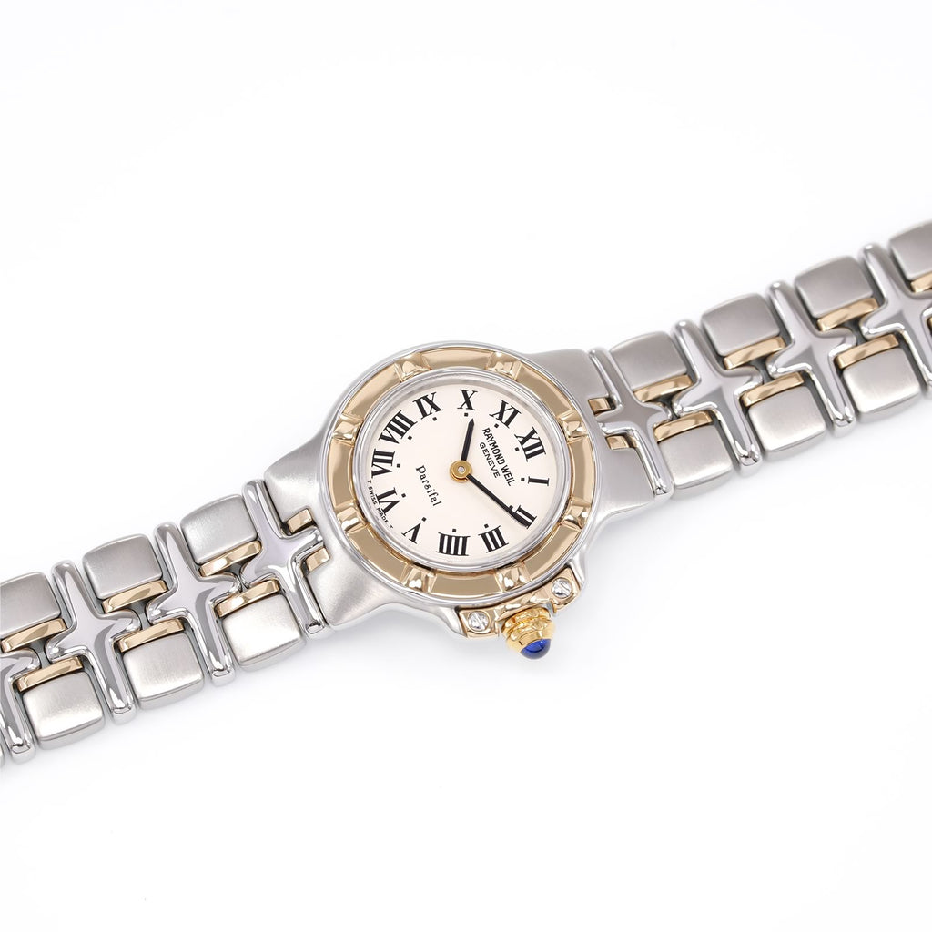 Raymond Weil Parsifal 9690 Cream Dial with 18k Solid Gold ladies watch
