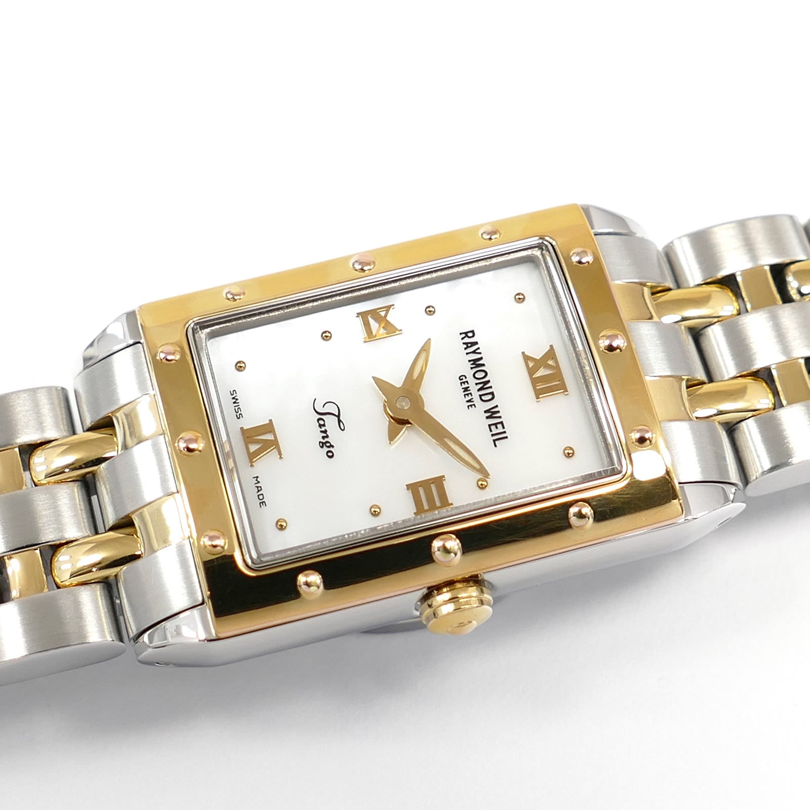 Raymond Weil Tango 5971 White Mother of Pearl rectangular dial