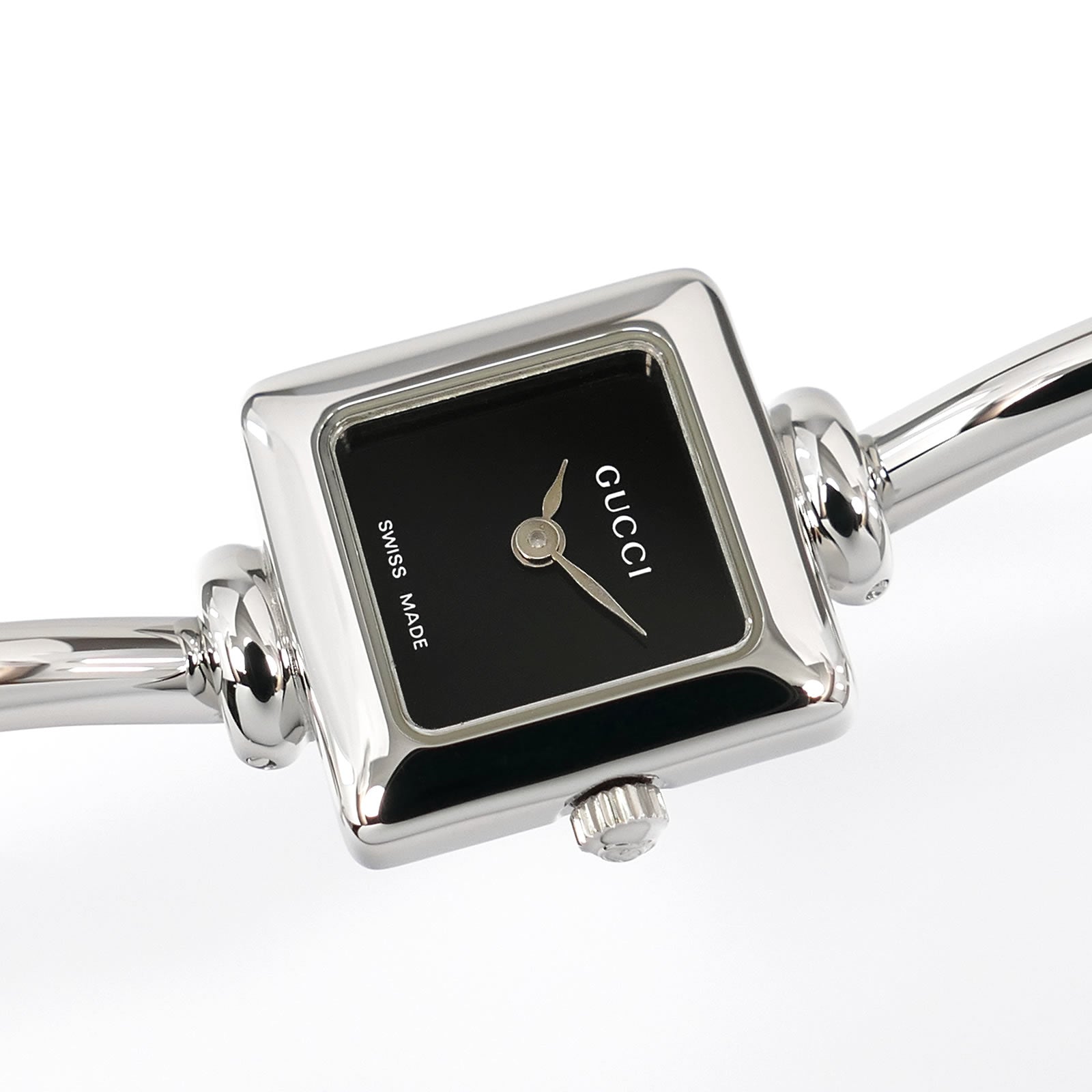 Gucci 1900L Black Dial Square Watch