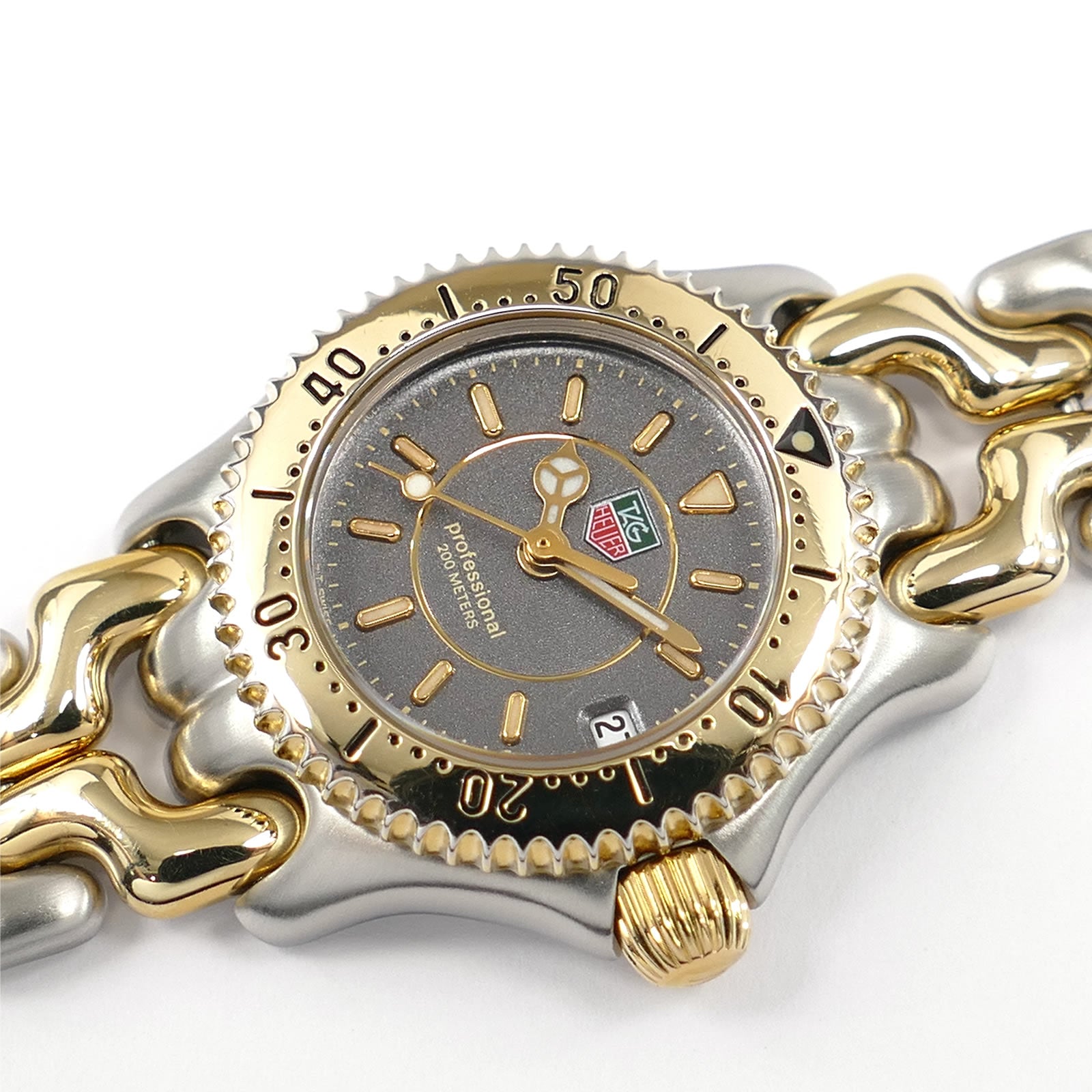 TAG Heuer SEL WG1420-0 Grey Dial 18k Gold Plated Ladies 24mm