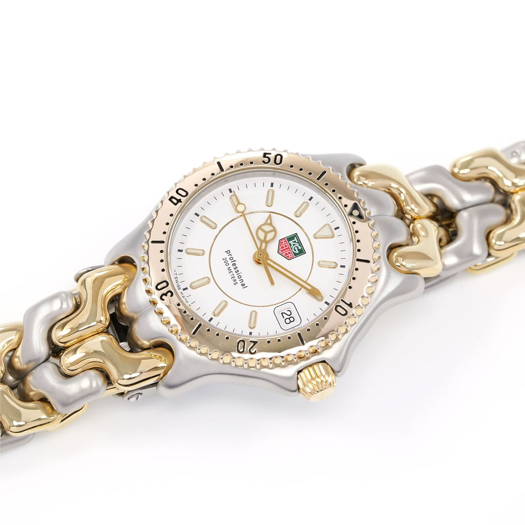 TAG Heuer SEL White Dial Two Tone 18k Gold WG1222.BA0438