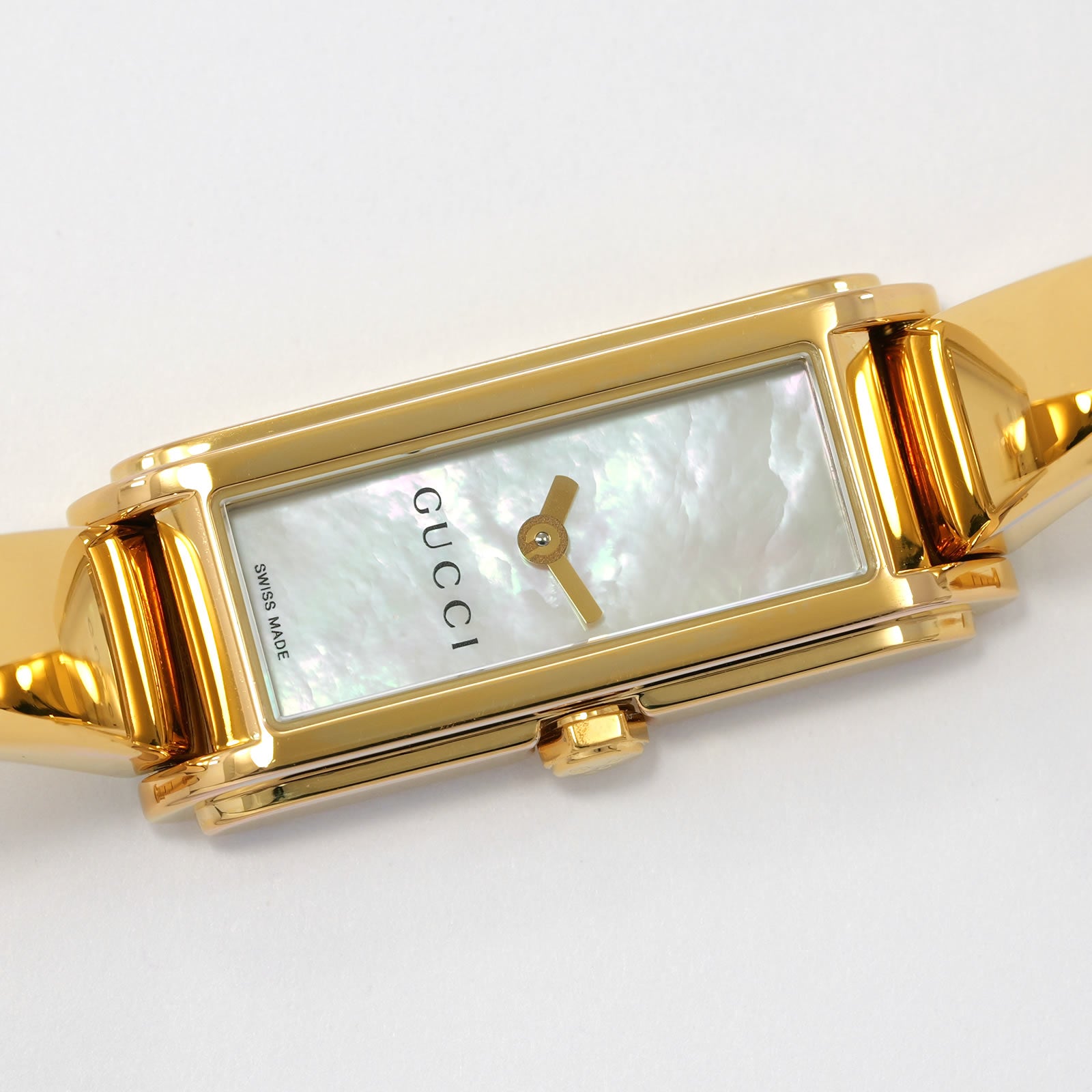 Gucci G-Line 109 White Mother of Pearl Dial