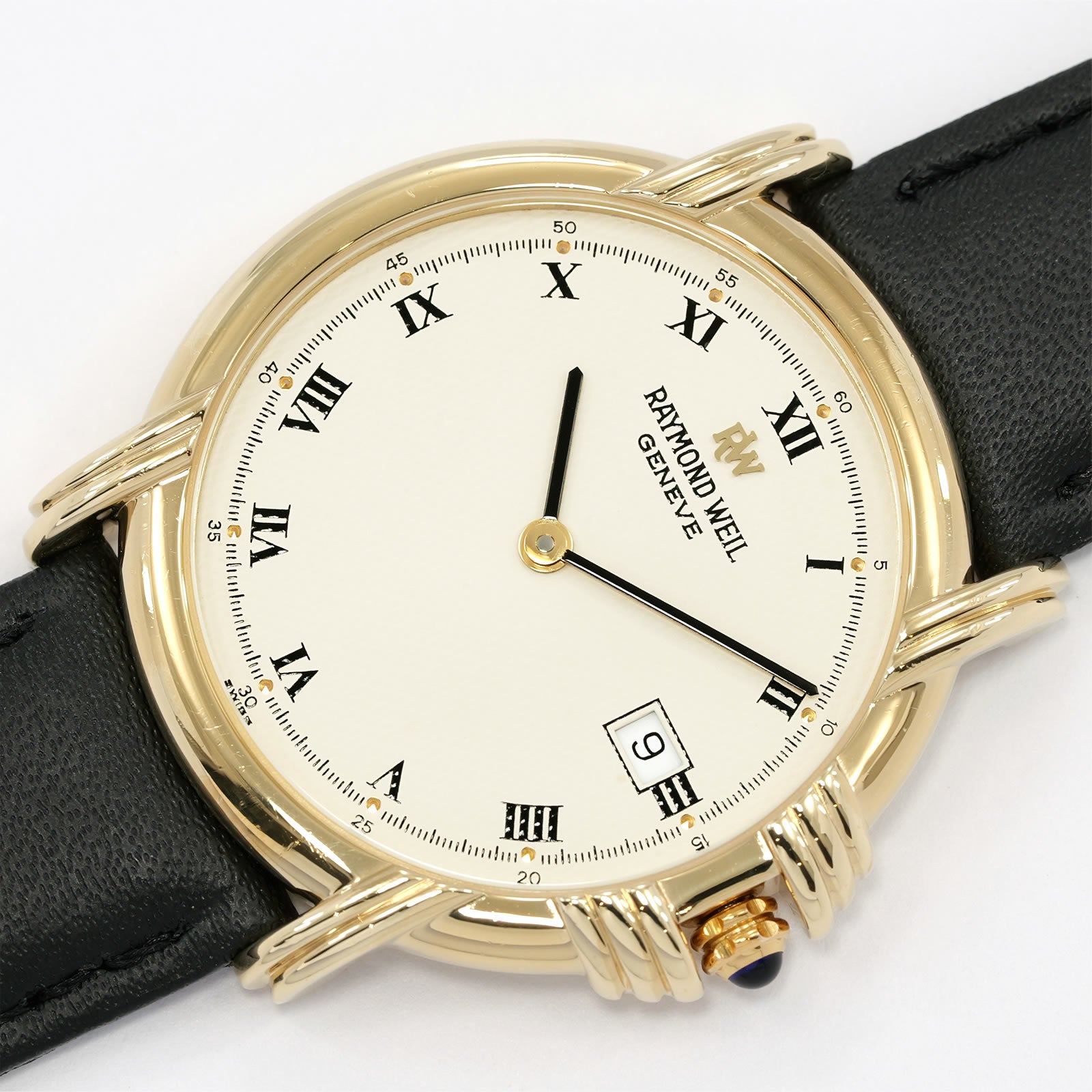 Raymond Weil Vintage 9155 Cream Roman Numeral Dial