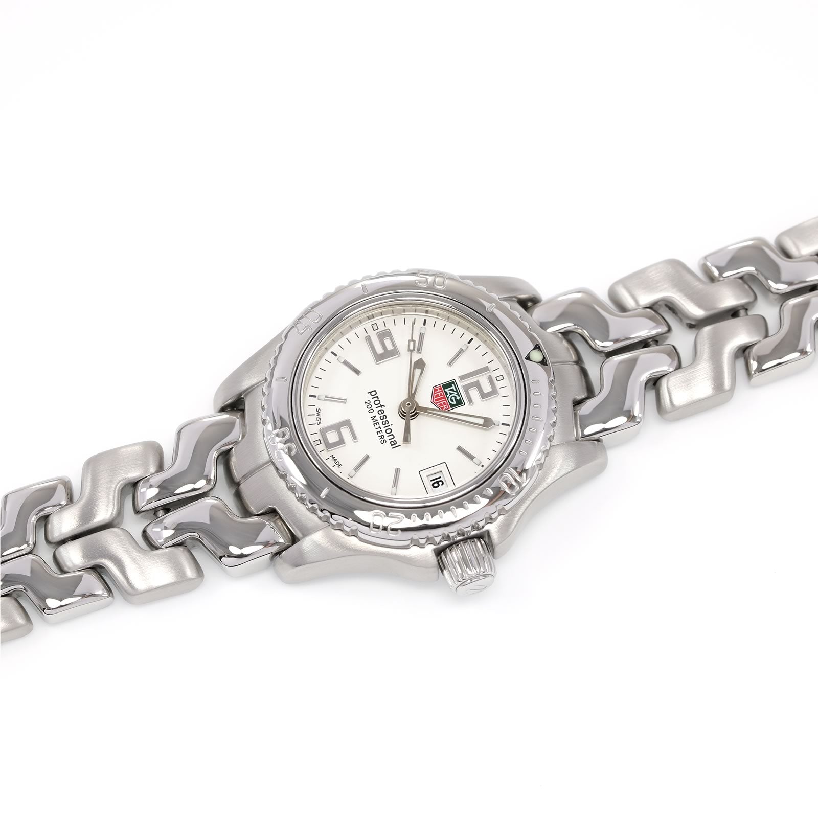TAG Heuer Link Ladies White Dial Mini Quartz watch with Date WT1414.BA0560