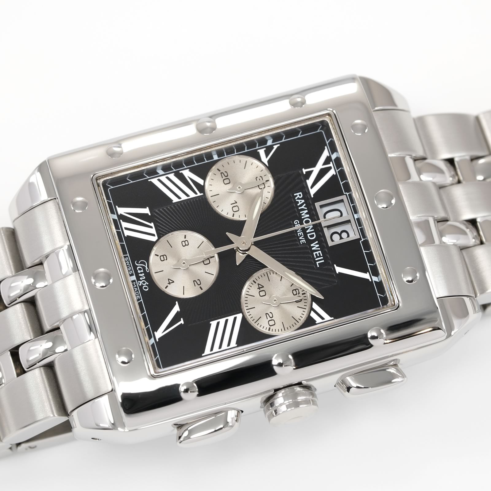 Raymond Weil Tango 4881 Chronograph Black Rectangular dial