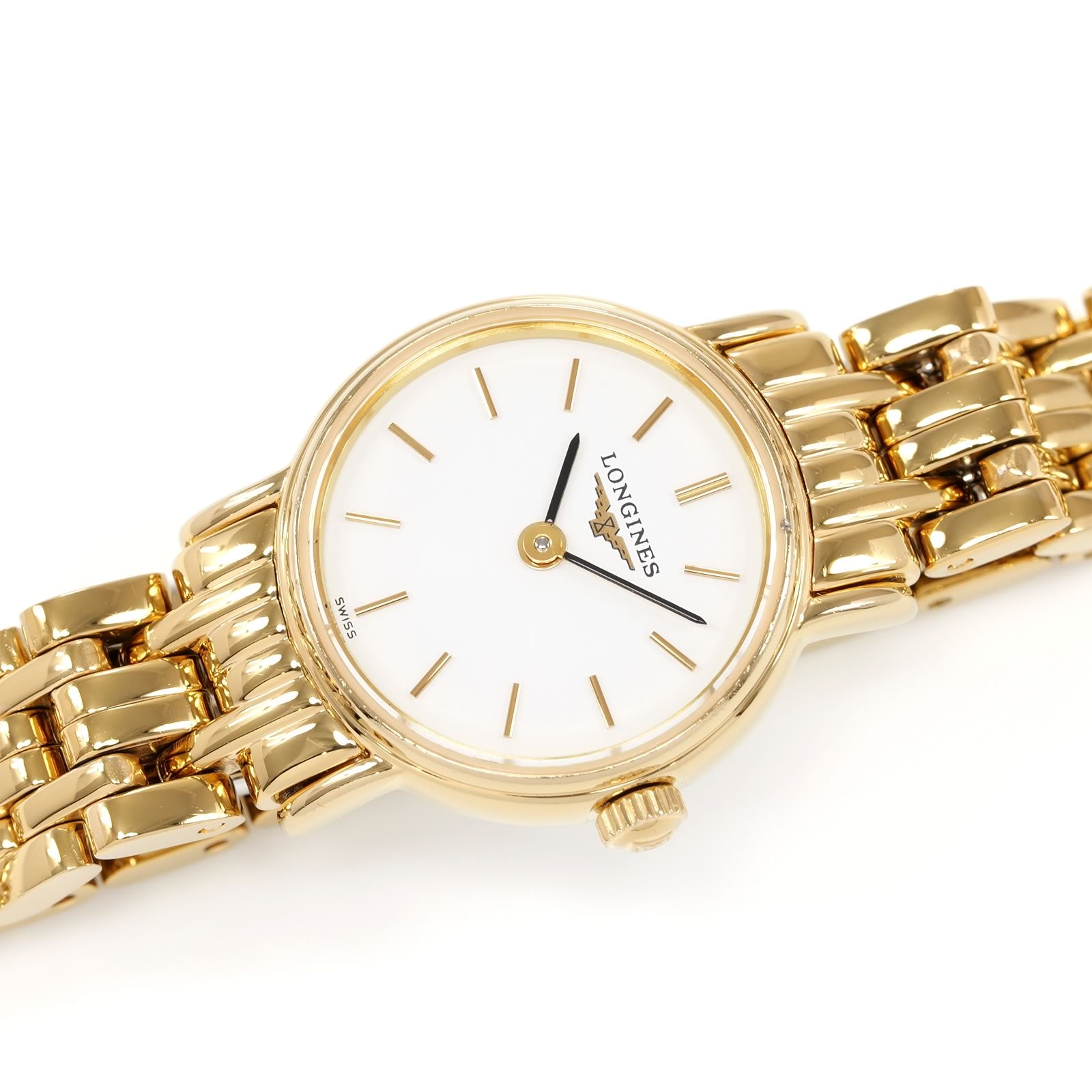 Longines Présence L4.219.2 White Dial Gold PVD watch