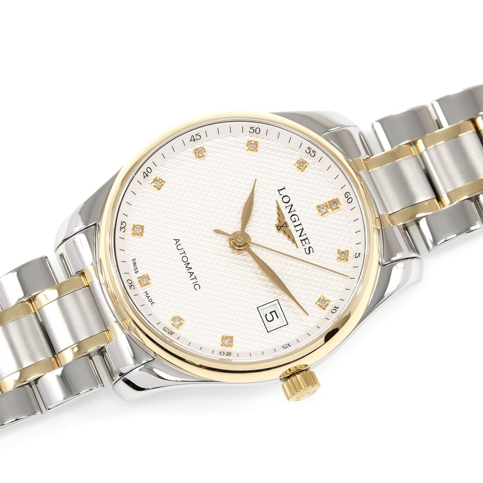 Longines Master Collection L2.518.5 Silver dial with diamonds