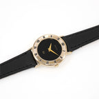 Gucci 3000L Black Dial 18k Gold Plated ladies watch vintage