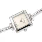 Gucci 1900L Silver Dial Square Watch on Bangle