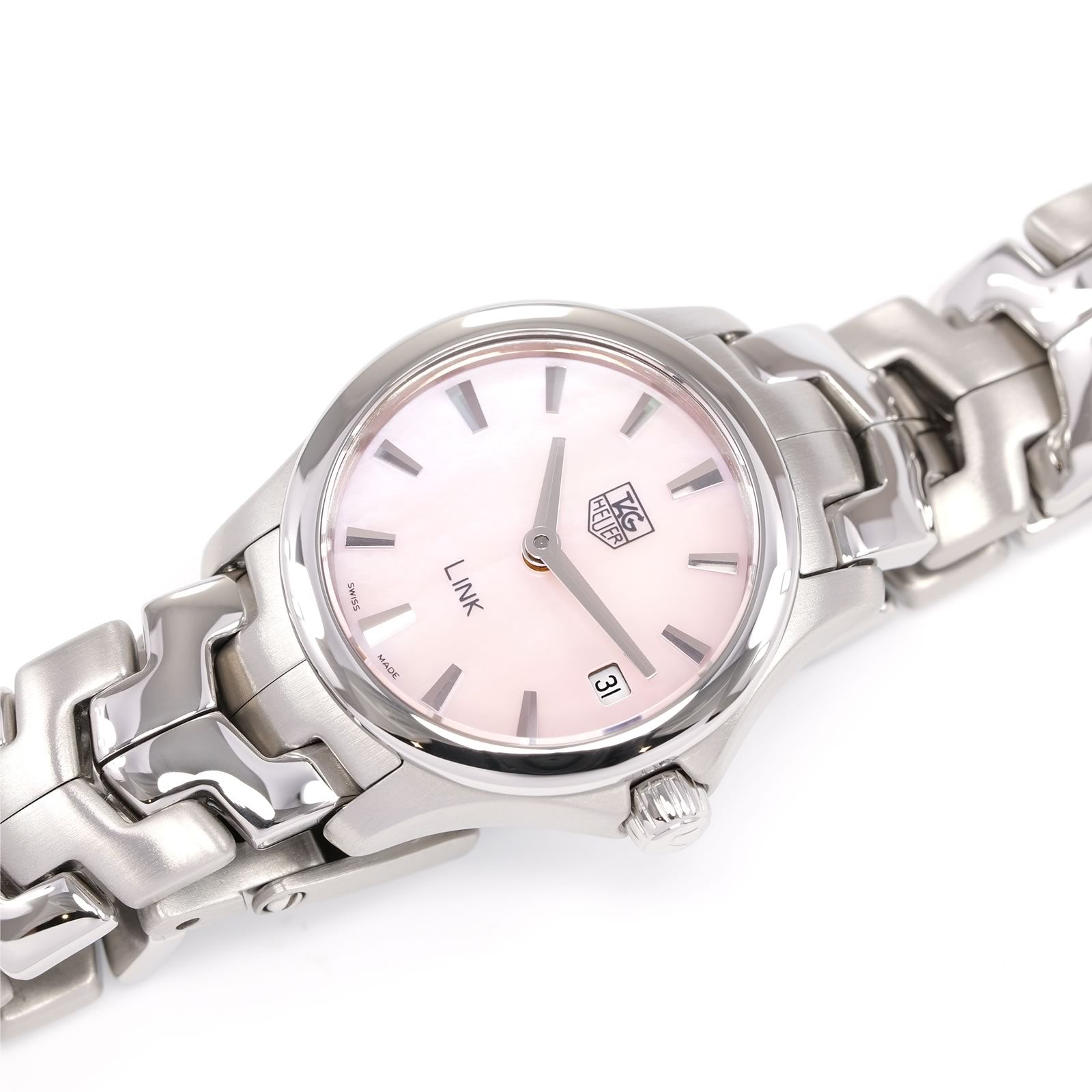 TAG Heuer Link WJF1412 Pink Mother of Pearl Dial