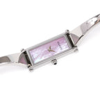 Gucci 1500L Pink Mother of Pearl rectangular bangle watch