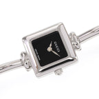 Gucci 1900L Black Dial on Bangle Stainless Steel