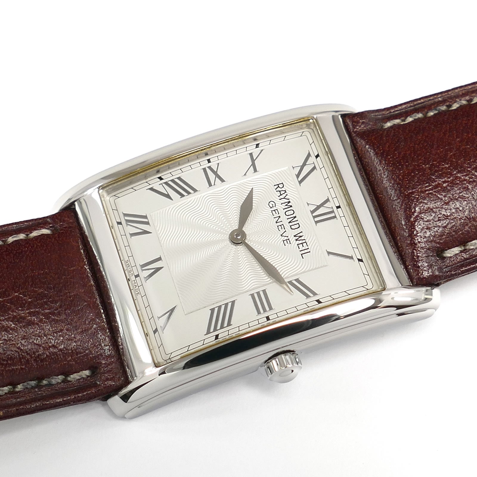 Raymond Weil Don Giovanni 9973/1 Silver Roman Numeral Guilloche Dial