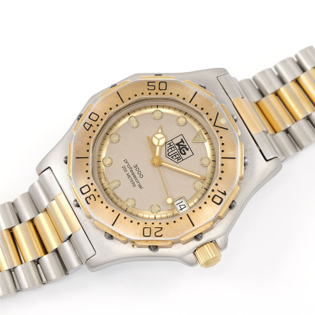 TAG Heuer 3000 Series Silver Dial two tone 18k Gold 934.206