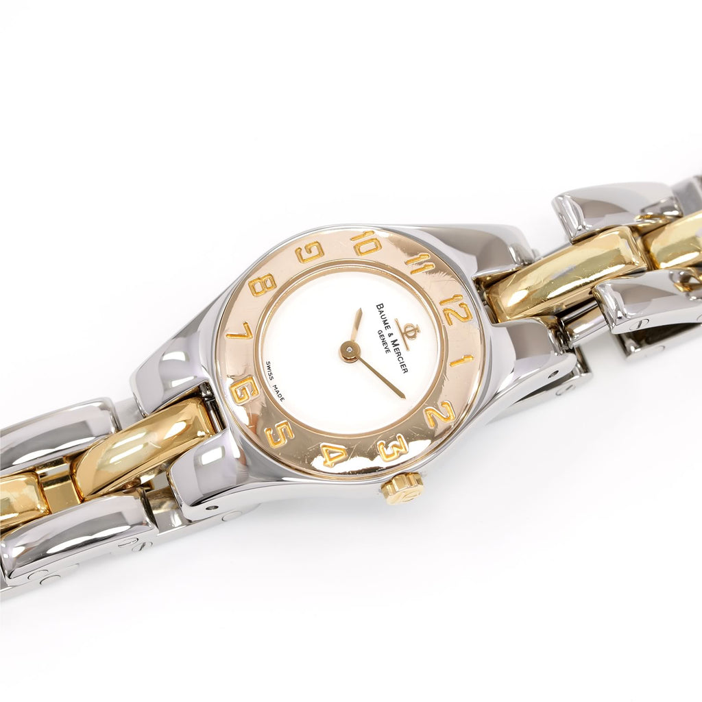 Baume & Mercier Linea White Dial 18k Gold Plated MV045203