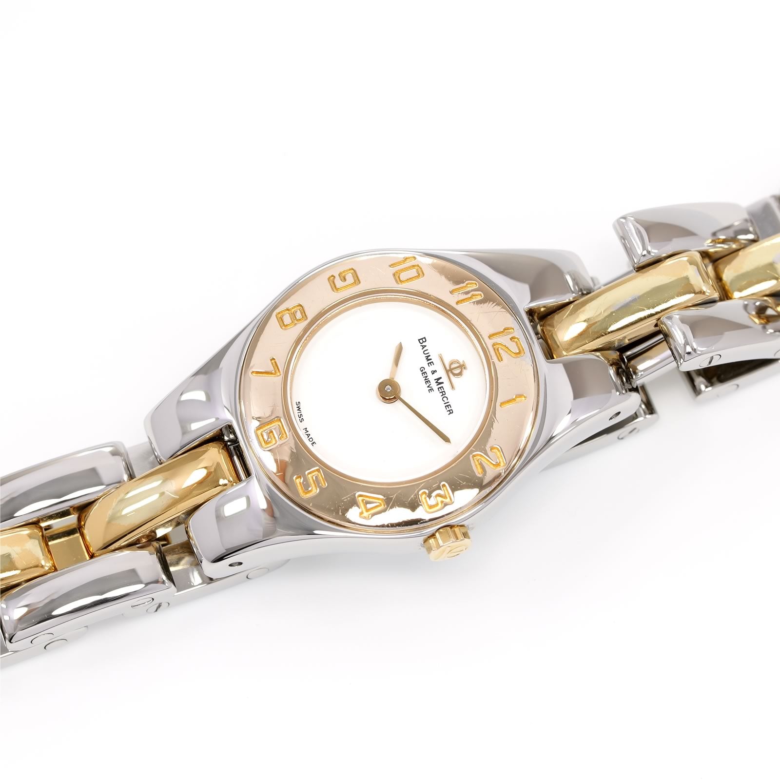 Baume & Mercier Linea White Dial 18k Gold Plated MV045203