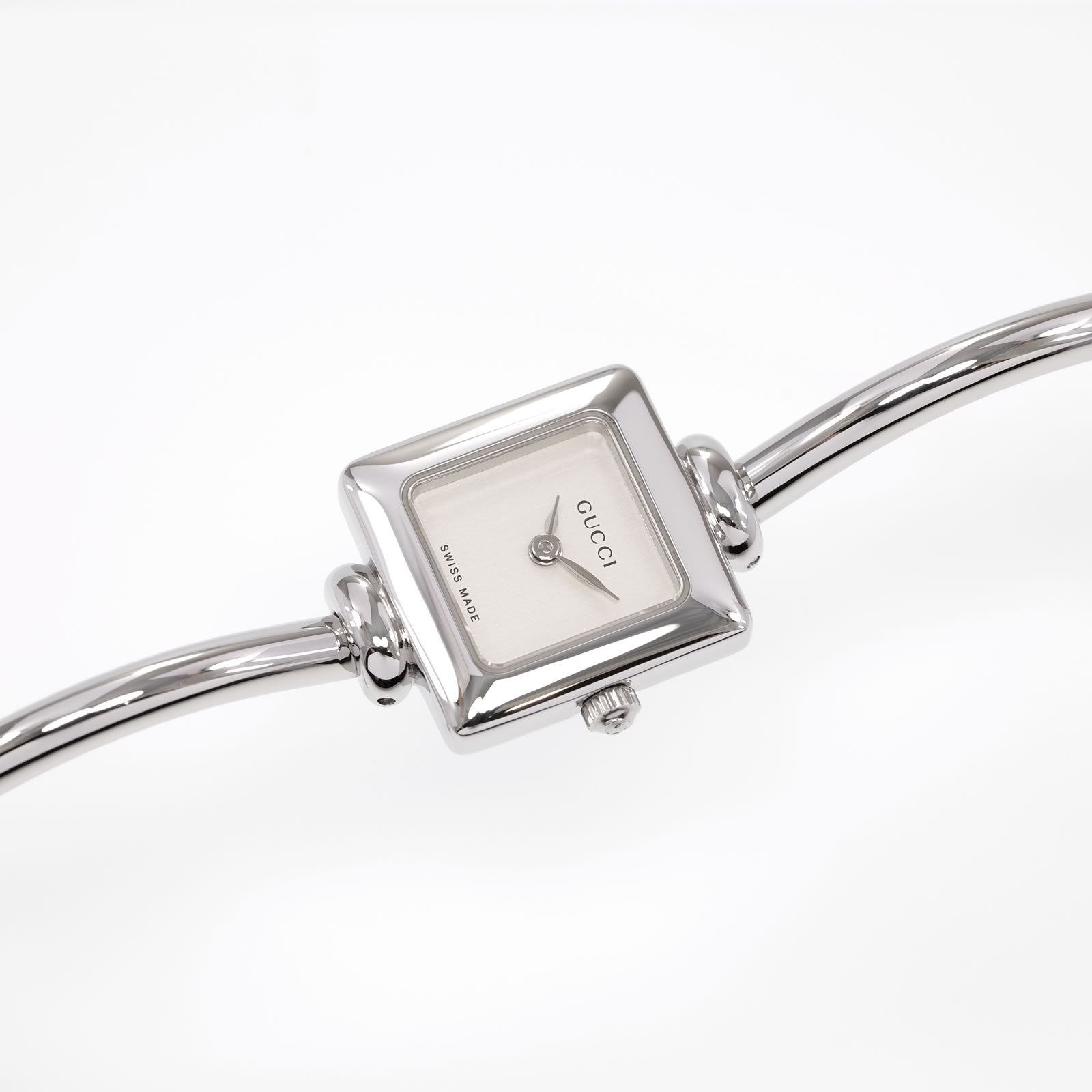 Gucci 1900L Silver Dial Ladies 19mm Square Watch