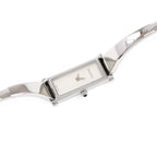 Gucci 1500L Silver Rectangular Dial Bangle watch