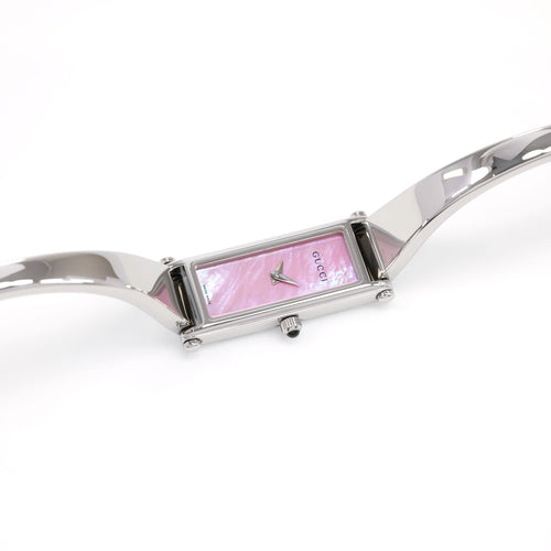 Gucci 1500L Ladies Pink Mother of Pearl Bangle Watch